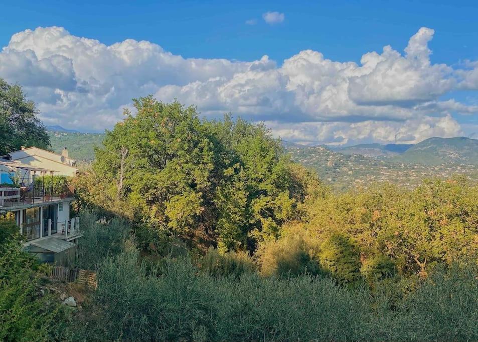 Bas De Villa Au Milieu Des Oliviers. Chateauneuf-Villevieille المظهر الخارجي الصورة