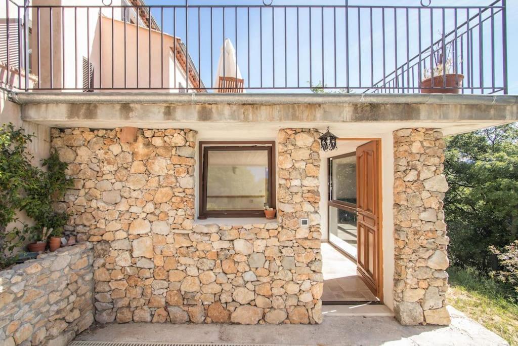 Bas De Villa Au Milieu Des Oliviers. Chateauneuf-Villevieille المظهر الخارجي الصورة