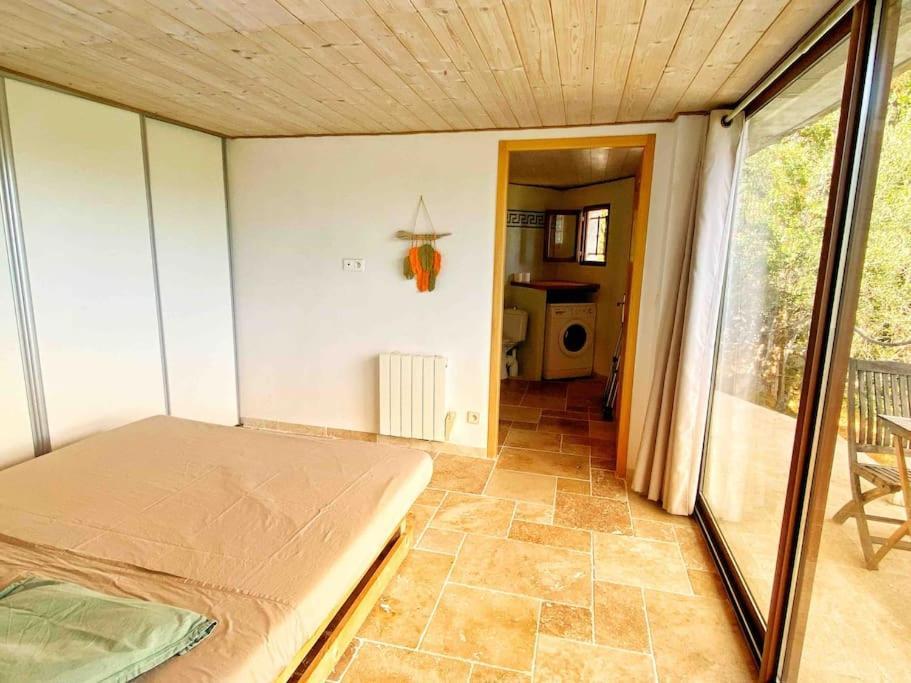 Bas De Villa Au Milieu Des Oliviers. Chateauneuf-Villevieille المظهر الخارجي الصورة
