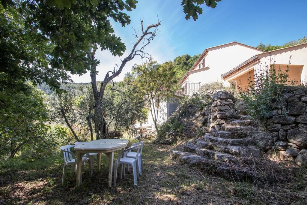Bas De Villa Au Milieu Des Oliviers. Chateauneuf-Villevieille المظهر الخارجي الصورة